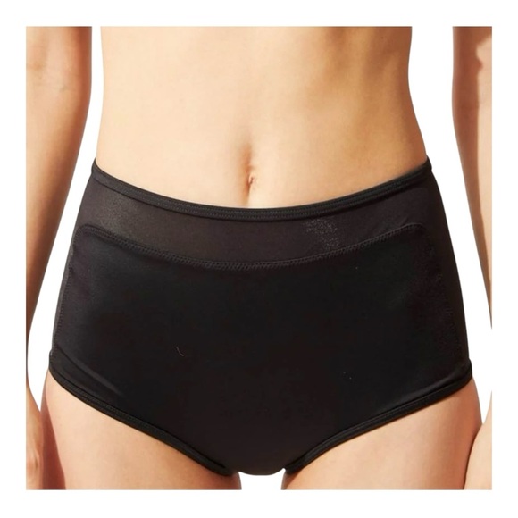 SOLID & STRIPED The Brigitte With Mesh Bottom - Black NWT - Picture 7 of 7